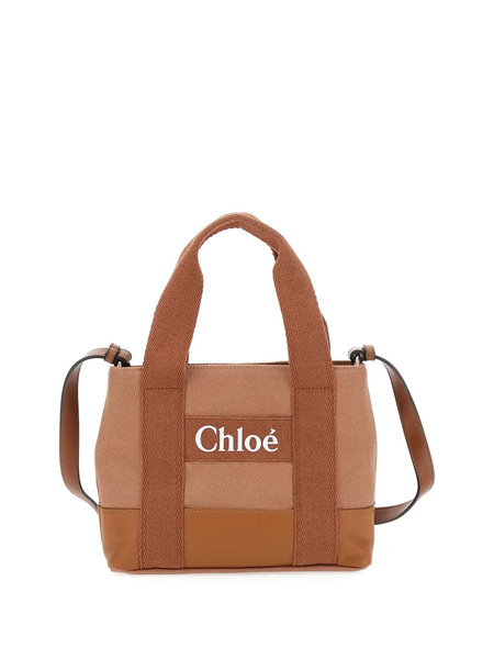  Chloé Kids Panelled Tote Bag - Brown 