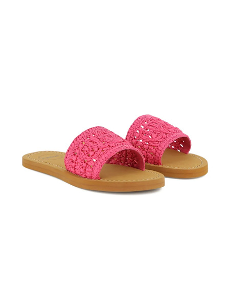  Chloé Kids Rosette Open-toe Sandals - Pink 