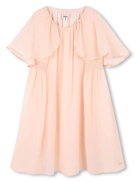  Chloé Kids Silk Dress - Pink 