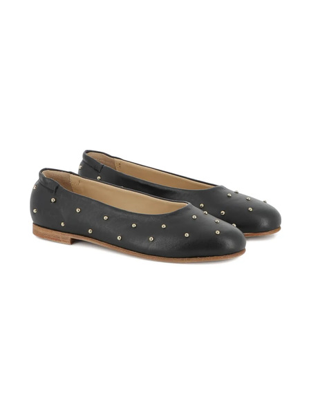  Chloé Kids Stud-embellished Ballet Flats - Black 