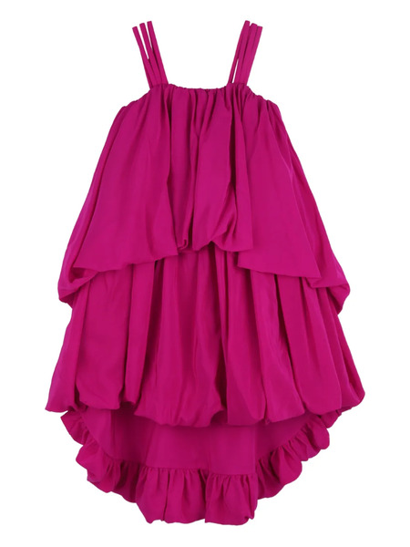  Chloé Kids Tiered Strap Dress - Purple 