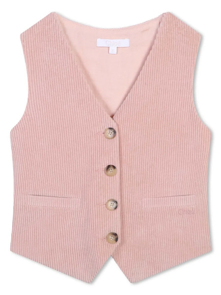  Chloé Kids Waistcoat Buttoned Jacket - Pink 