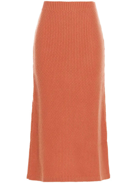  Chloé Knit Maxi Skirt - Orange 