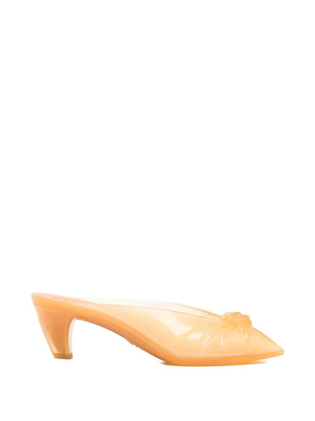  Chloé Knot-detail Heeled Sandals - Brown 