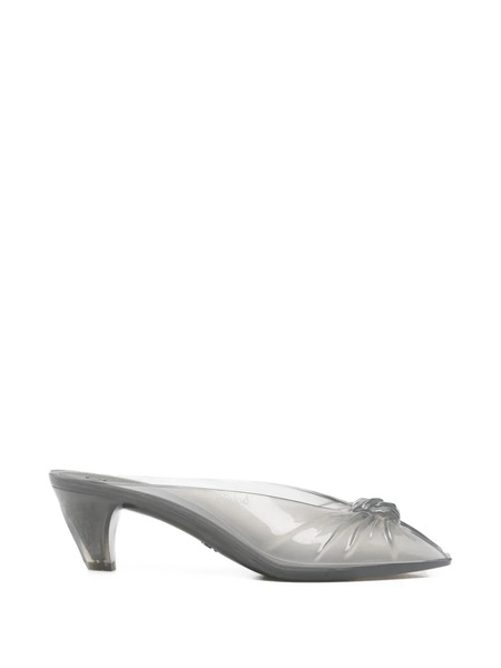  Chloé Knot-detail Heeled Sandals - Grey 