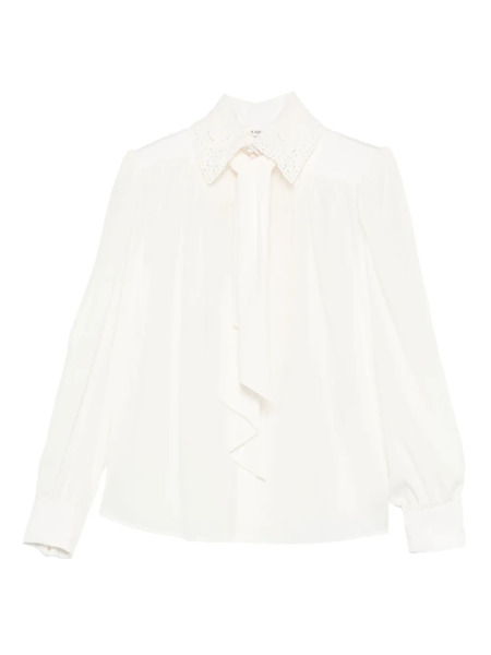  Chloé Lace-collar Shirt - Neutrals 