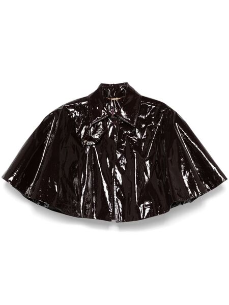  Chloé Lacquered Short Cape - Brown 