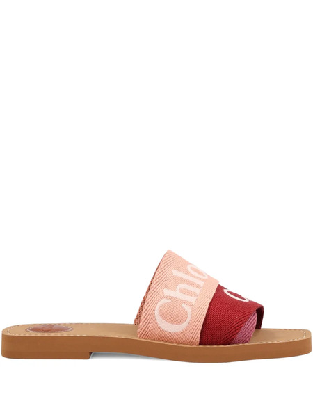  Chloé Logo-embellished Sandals - Pink 