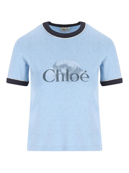  Chloé Logo T-shirt - Blue 