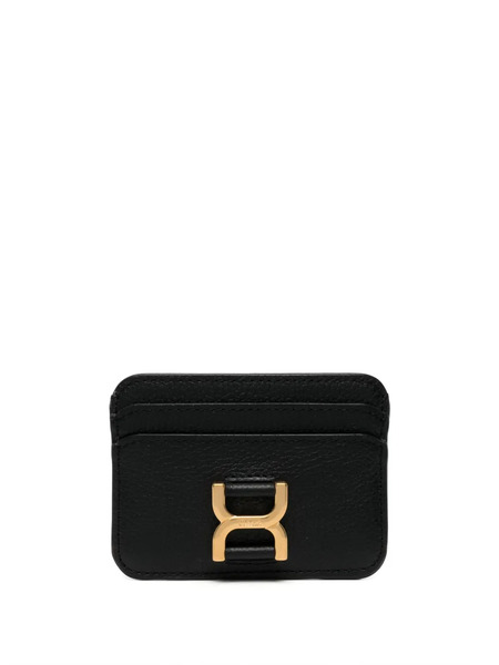  Chloé Marcie Leather Card Holder - Black 