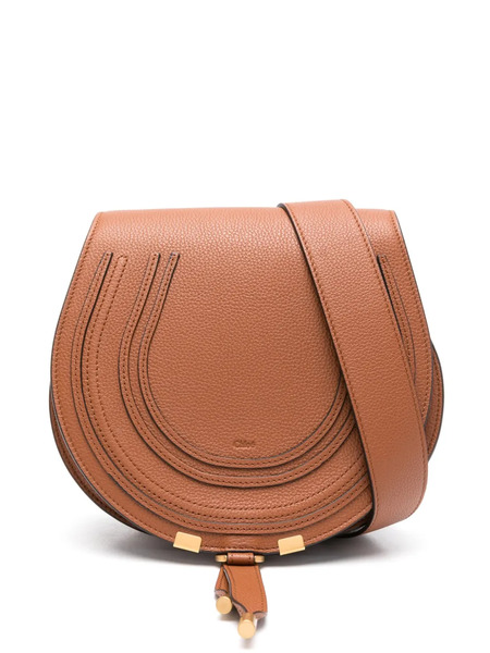  Chloé Marcie Leather Cross Body Bag - Brown 