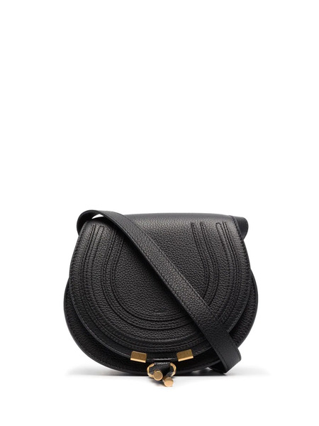  Chloé Marcie Leather Crossbody Bag - Black 
