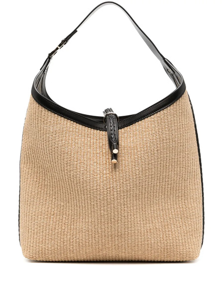  Chloé Marcie Raffia Tote Bag - Brown 
