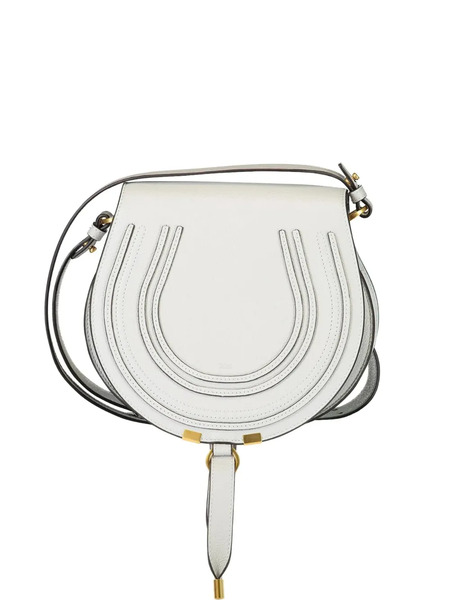  Chloé Marcie Stitched Shoulder Bag - Grey 