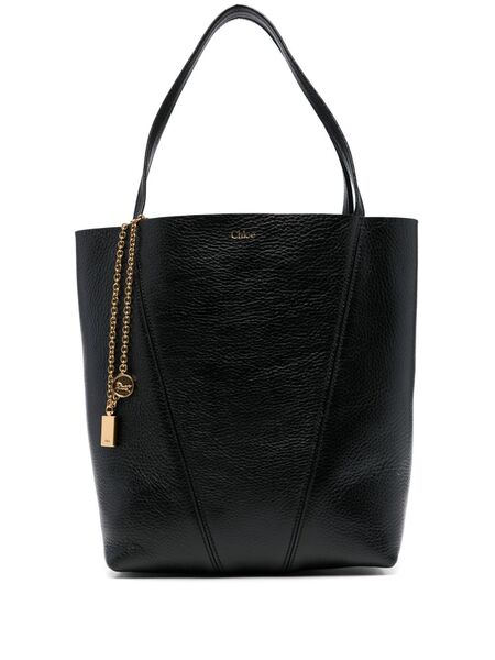  Chloé Medium Spin Tote Bag - Black 