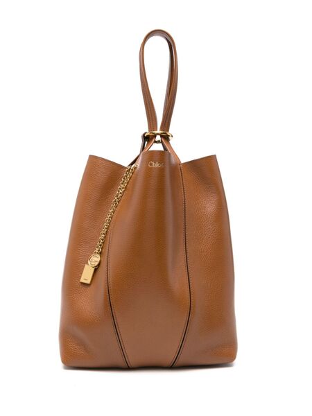  Chloé Medium Spin Tote Bag - Brown 