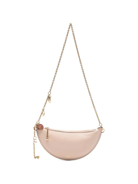  Chloé Mini Charm-chain Leather Shoulder Bag - Neutrals 