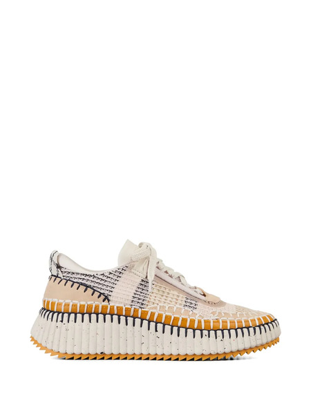  Chloé Nama Lace-up Sneakers - Neutrals 