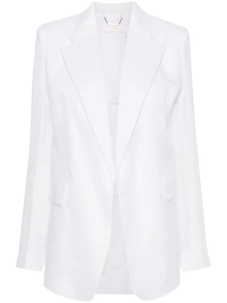  Chloé Open-front Ramie Blazer - White 