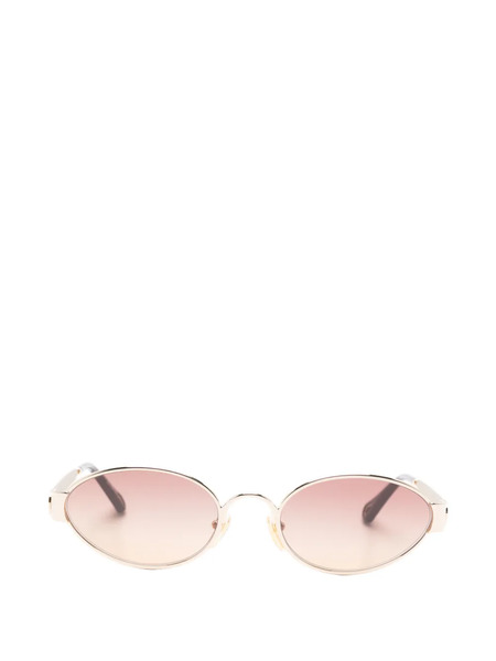  Chloé Oval-frame Sunglasses - Gold 
