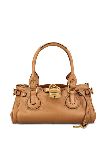  Chloé Paddington Leather Bag - Brown 