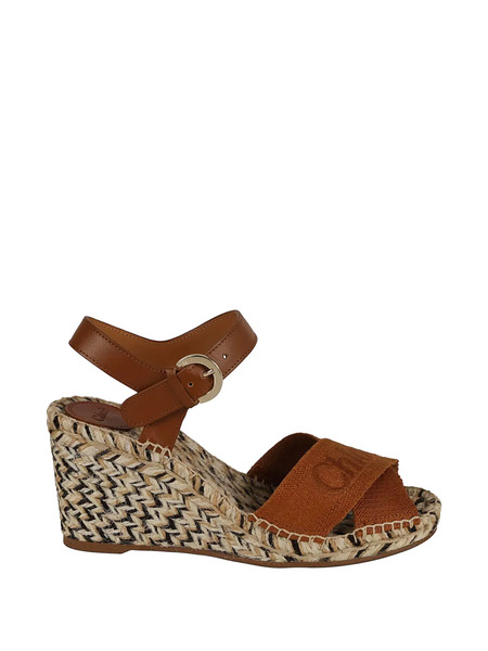  Chloé Piia Crossover-strap Sandals - Brown 