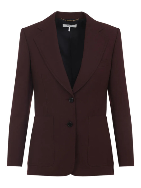  Chloé Pocket Button Blazer - Purple 