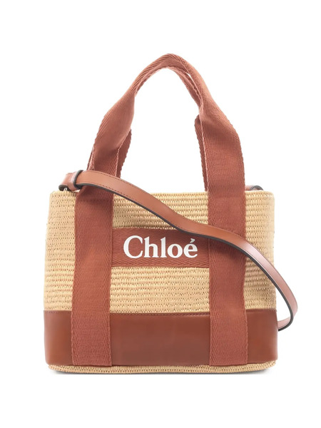  Chloé Pre-owned 2020s Logo-print Shoulder Bag - Neutrals 
