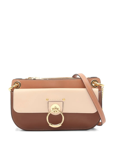  Chloé Pre-owned 10s Tess Chain Leather Shoulder Bag - Brown 