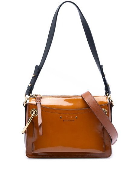  Chloé Pre-owned 2018 Small Patent Roy Satchel - Brown 