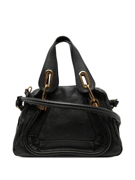  Chloé Pre-owned 2012 Small Pebbled Leather Paraty Satchel - Black 