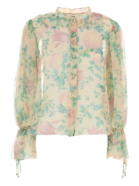  Chloé Printed Blouse - Neutrals 