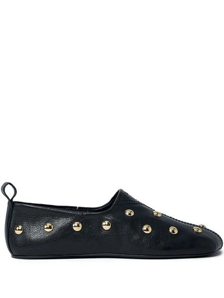  Chloé Rita Studded Slip-on Ballet Flats - Black 