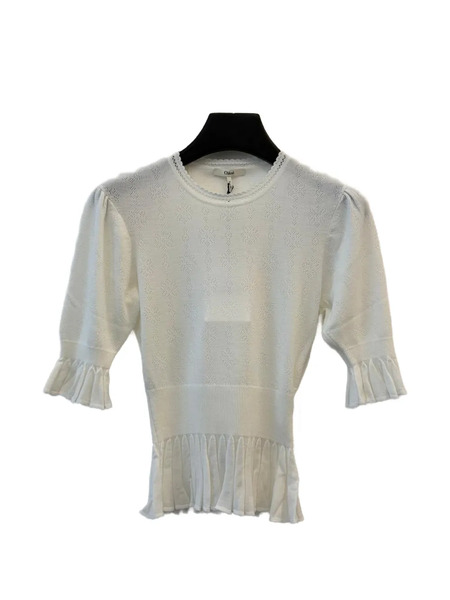  Chloé Ruffled T-shirt - White 