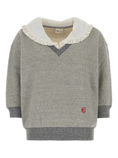  Chloé Ruffled Top - Grey 