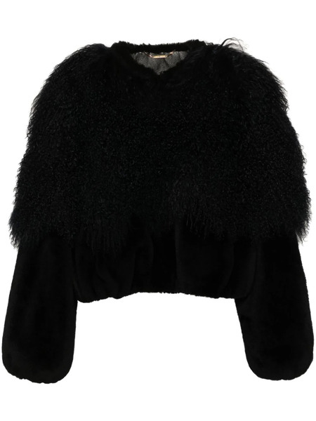  Chloé Shearling-trim Jacket - Blue 
