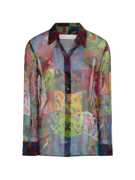 Chloé Silk Shirt - Blue 