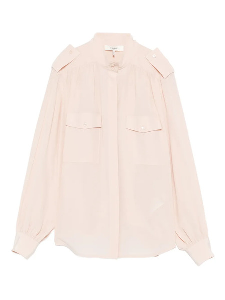  Chloé Silk Shirt - Pink 