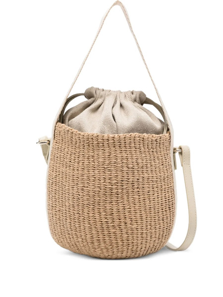  Chloé Small Logo-print Bucket Bag - Neutrals 