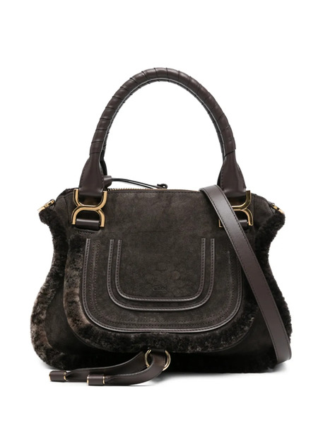  Chloé Suede Tote Bag - Brown 