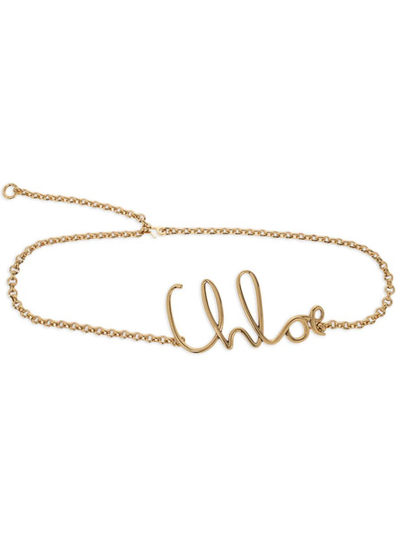  Chloé The Chloé Iconic Belt - Gold 