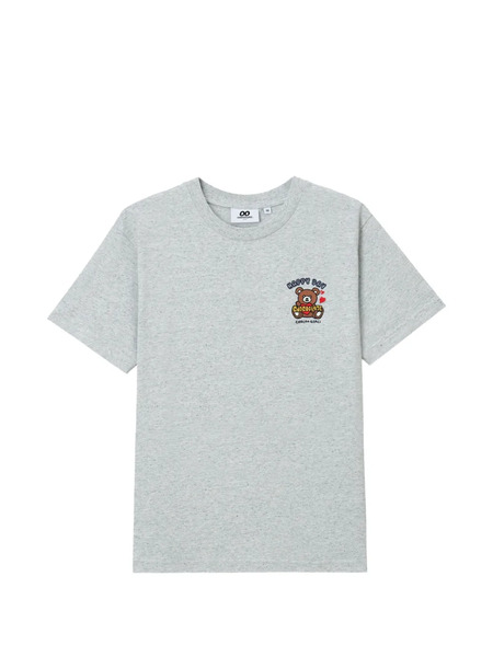  Chocoolate Bear-print T-shirt - Grey 
