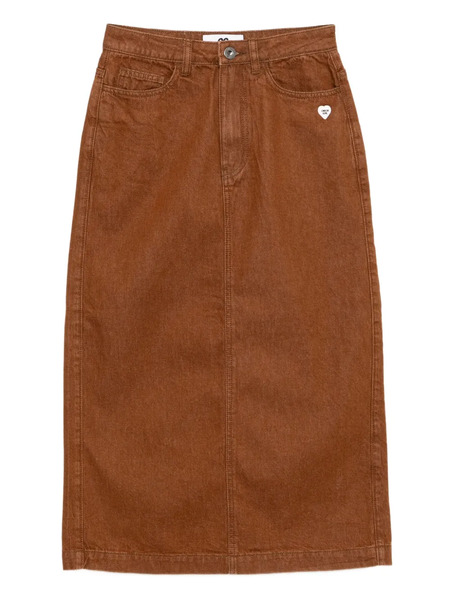  Chocoolate Denim Skirt - Brown 
