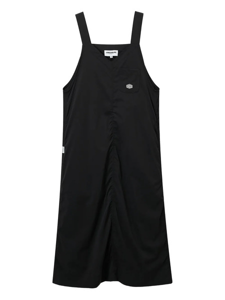  Chocoolate Drawstring Dress - Black 