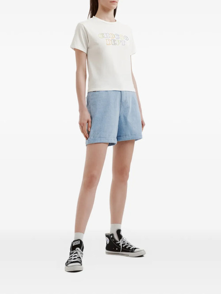  Chocoolate Embroidered Graphic T-shirt - Neutrals 