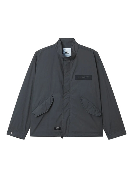  Chocoolate Front-pockets Jacket - Grey 