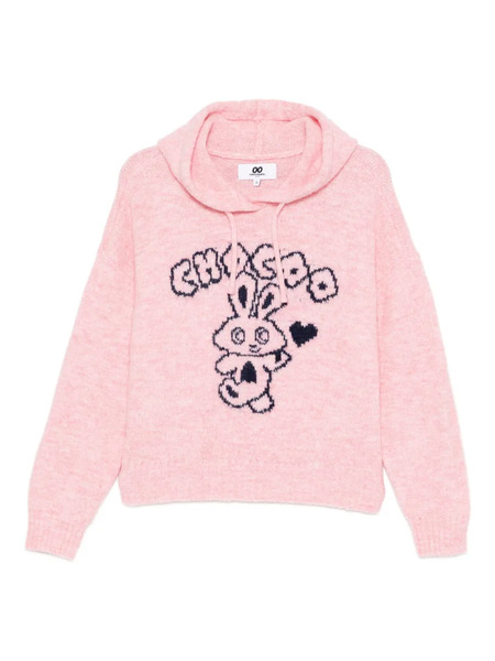  Chocoolate Graphic-print Hoodie - Pink 
