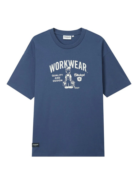  Chocoolate Graphic-print T-shirt - Blue 