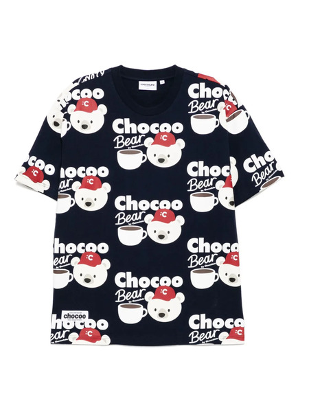  Chocoolate Graphic-print T-shirt - Blue 