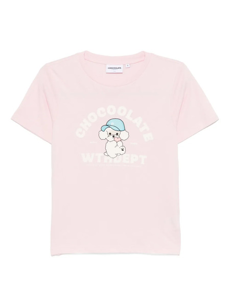  Chocoolate Graphic-print T-shirt - Pink 